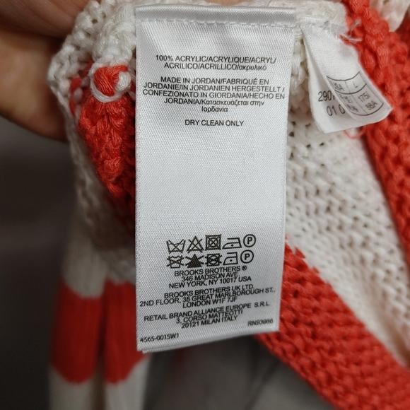 Brooks Brothers striped knit sweater size L - Picture 7 of 9